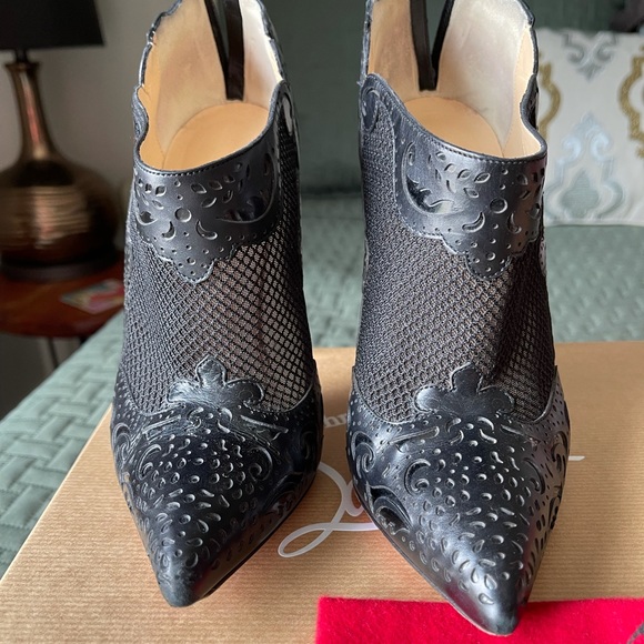 Christian Louboutin black statement booties! 37.5 - Picture 3 of 8
